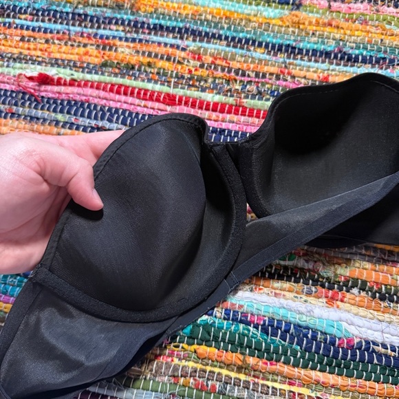 victoria’s secret black lined strapless bra size 36B - Picture 3 of 5